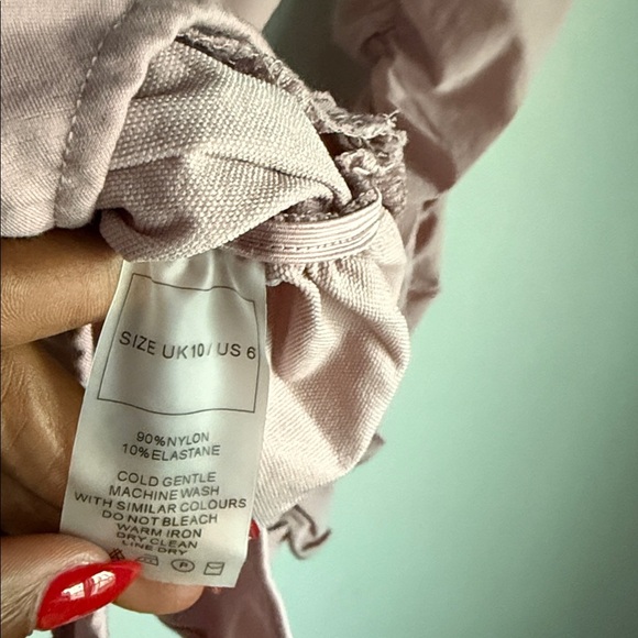 NEW Manière De Voir pink ruched long sleeve bodysuit 6 - Picture 7 of 9